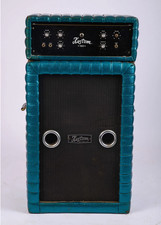 Vintage Kustom 100 Amp Head and Speaker - Sparkle Blue