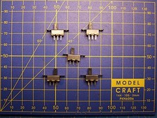 Lot 5 Interrupteurs SPDT à glissière 3 plots 2 positions ON/OFF train power LED 