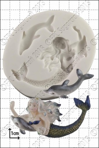 Moule silicone sirène - silicone, et
