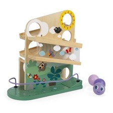 Janod - Caterpillar Wooden Descender - Motor Awakening Toy and Manipulation - 