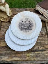 Assiettes à thème - Onnaing " Mouzin frère & cie - Faïence du XIXème