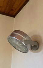 60's Aluminium Prismatic Glass Swivel Circular Swivel Ceiling Applique