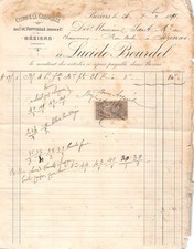 1891 LEATHERS A LA GAROUILLE LUCIDE BOURDEL A BEZIERS - M. SANT A PEZENAS