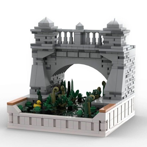 Medieval roman city bridge - medieval,
