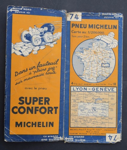 Carte michelin old map - carte, n°74