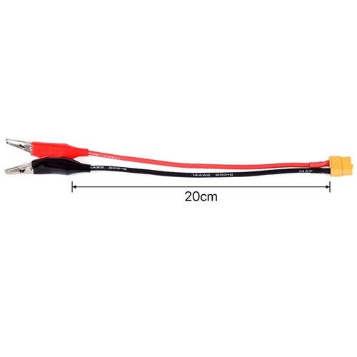 Connecteur 20cm xt90 - xt90, pinces