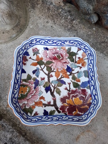Plat creux carré - plat, faience
