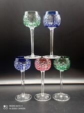 5 verres à vin du Rhin Roemer Cristal SAINT-LOUIS couleur modèle RIESLING,18,5cm