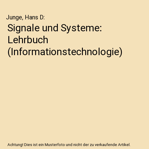 Signale und systeme lehrbuch - und, systeme: