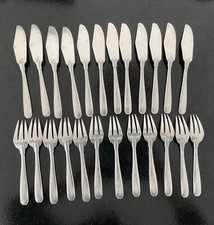 Ménagère service à poisson 12  personnes Alfénide modèle Art Déco