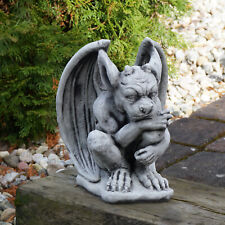 Gardien gargouille gardien gardien figurine en pierre 27 cm 10 kg gris béton ...