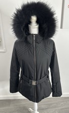 Veste Ski Snowboard Noir Et Fourrure Fusalp T40 L