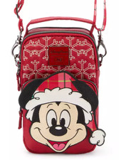 Disney Parks 2025 Santa Mickey Mouse Holiday Convertible Crossbody Lug *NWT