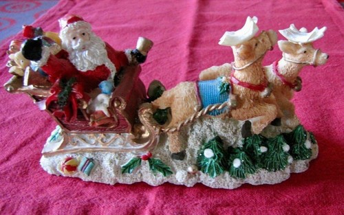 Traîneau père noël - père,