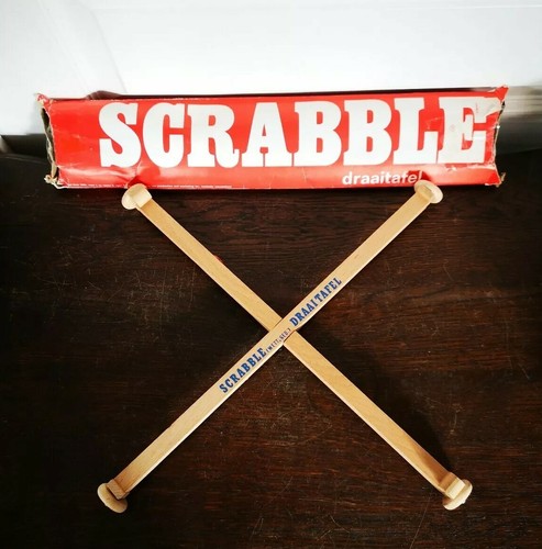 Vintage scrabble draaitafel - scrabble,