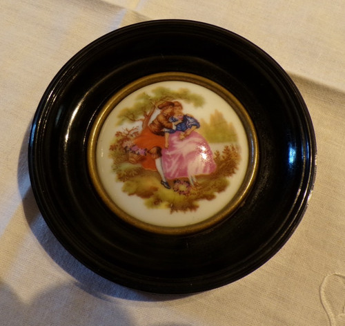 Vintage petit cadre rond - ,