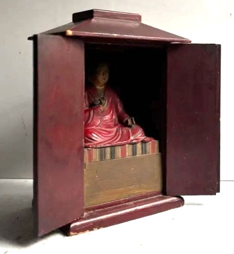 Statue bouddha bois - statue,
