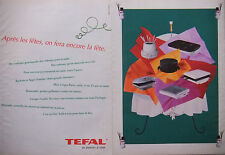 ADVERTISEMENT 1991 TEFAL POTS AFTER CHRISTMAS WILL DECORATE THE KITCHEN - ADVERTISING