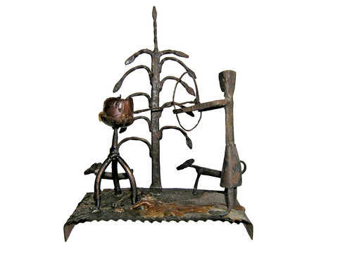 Sculpture fer scène de - sculpture,