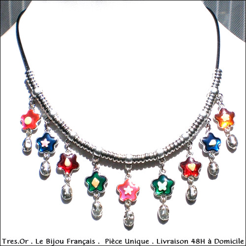 Collier fleurettes bijou - fleurettes, .