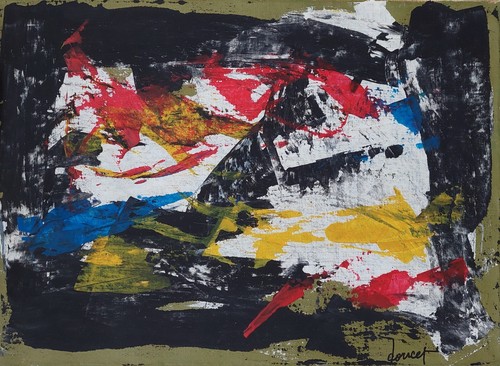 Tableau huile sur - , toile