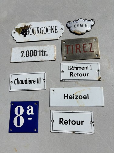 Plaques numéro ancien - numéro,