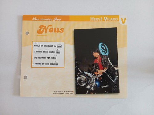 Carte fiche herve vilard - carte,