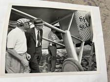 Original Newsreel Photo Charles Lindbergh Spirit Of St. Louis Plane Photo