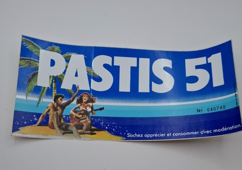 Autocollant pastis vintage - pastis, 51
