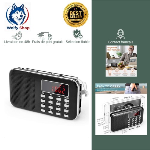 Prunus 908 radio portable - j-908,