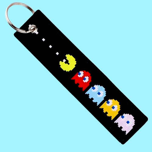 Porte clés jet tag pac - jet, pac-man