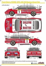 Sk Decal Sk24062 1/24 Ford Sierra Rs500 Spa 24H 89 Bastos Set For Tamiya