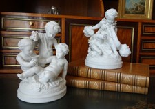 Paire de groupes en biscuits -