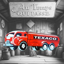 Plaque émaillée TEXACO