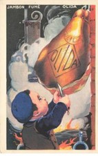 ADVERTISEMENT #FG60788 OLIDA BUTCHER SMOKING HAM BY ILLUSTRATOR