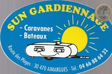 AUTOCOLLANTS. C27. Loisirs. SUN GARDIENNAGE. Caravanes à Aimargues
