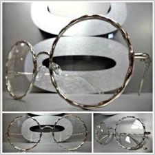Lunettes De Vue Rétro Vintage Classiques À Monture Ronde En Argent