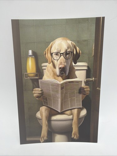 Affiche humoristique chien - affiche,