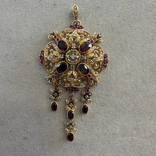 Pendentif ancienne kr - or,