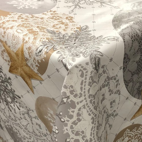 Toile cirée nappe noël - cirée,