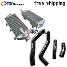 Silicone Radiator+ BLACK Hoses Kit For Yamaha YZ450F YZF450 YZ 450F 2010-2013