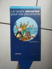 PLV POUR FLYER  PUBLICITAIRE TINTIN   GRAND CONCOURS 2003   /  36,5 x 20   cm