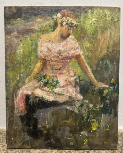 Jeune femme couronnée - , de