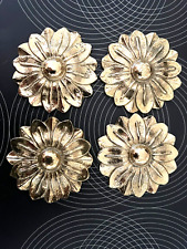 4 rosaces laiton bronze massif