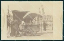 Napoli Città Mestieri Carretto Ambulante Foto cartolina MX6557