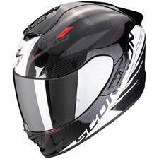 Casque de moto Scorpion Exo-1400 Evo II Air Luma noir/blanc pare-soleil