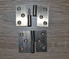 2 anciennes paumelles inox