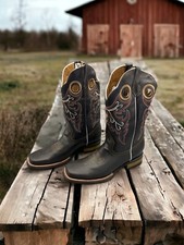 RAYAS WESTERN COWBOY MEXICAN BOOTS VAQUERO HAND CRAFTED MEX US MENS 9 NEW