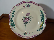 18th Century Luneville Earthenware Plate Seed Relief Decor 1