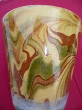 ENAMELED TERRACOTTA POT
